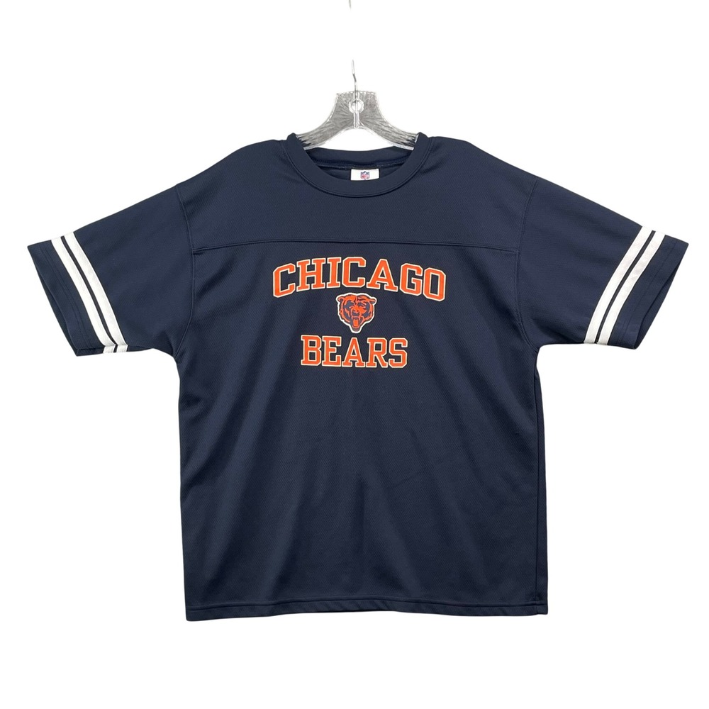 NFL Team Apparel Chicago Bears Youth XL Navy Blue Football Fan Jersey T-Shirt